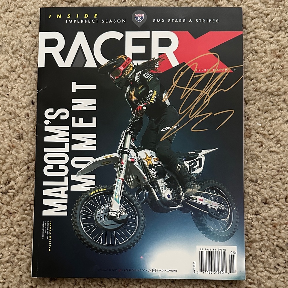 Signed Racer X Magazine Cover - Malcolm's Moment
